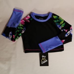 Girl's Swim Top/Bathing Suit Top Sz XS 4-5 SPF 60+